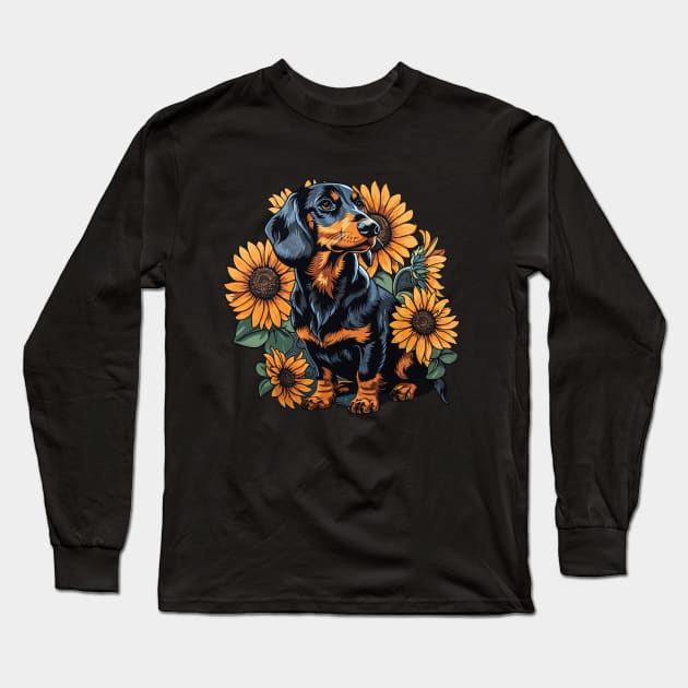 Dachshund Long Sleeve T-Shirt by VelvetRoom